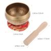 CATIEBYE 1 Set Sound Singing Bowl Copper Meditation Bowl with Wooden Stick for Music Therapy Diameter Lightweight Portable for Relief Relaxation Random Color view 3