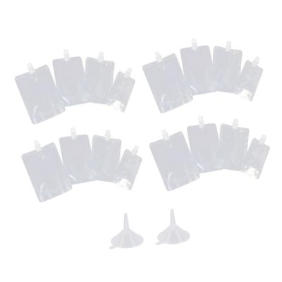 ELAYARD 1 Set Disposable Liquid Beverage Pouches Set Leak Drink Bags for Festivals Parties Travel for Wine Juice Cocktails and More