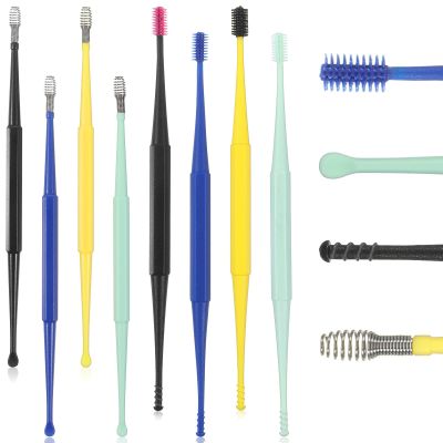 8 Pcs Earwax Cleaners,Silicone Ear Wax Removal Tool,Spiral Ear Cleaning Kit Reusable Soft Silicone Ears Cleaner Safe Ears Scratcher Scoop Tool Earwax Removal Tools for Olders Adult Kids