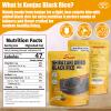 Shirataki Konjac Dried Black Rice - 16.2oz No-Cook Instant Black Rice, Keto Friendly Low-Carb Meal Alternative, Low GI, Gluten-Free, Vegan, High Fiber, Just Add Hot Water view 2