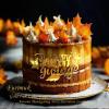 12 Pcs Fall Leaf Cake Toppers Happy Thanksgiving Letter Side Cake Decoration Gold Side Cake Decor for Autumn Thanksgiving Theme Party Cake Dessert Decoration Supplies (J12) view 3