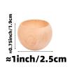 5 Small Round Wooden Diffusers for Essential Oils Egg Shaped 1inch 2.5cm Portable Decor Smokeless for Office Car Wardrobe view 2