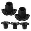Happyyami 5pcs Rubber Tips for Trekking Poles Durable Walking Stick Feet Protectors Easy to Install Hiking Accessories Stable Support for Outdoor Adventures Fits Pole Feet view 1