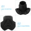 Happyyami 5pcs Rubber Tips for Trekking Poles Durable Walking Stick Feet Protectors Easy to Install Hiking Accessories Stable Support for Outdoor Adventures Fits Pole Feet view 3
