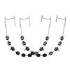 1 Pair of Temporary Tooth Decoration, Teeth Retainer Practical Brackets para Dientes Sturdy Retenedores de Dientes Ortodoncia Props for Dental Students to Practice (Black) view 1