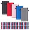 100 Pack Soft Sunglasses Pouch Bulk Microfiber Sunglasses Pouch Soft Glasses Case Bags Eyeglasses Sleeve with Drawstring Colorful Glasses Gadgets Cleaning & Storage Bag view 1