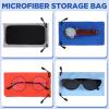 100 Pack Soft Sunglasses Pouch Bulk Microfiber Sunglasses Pouch Soft Glasses Case Bags Eyeglasses Sleeve with Drawstring Colorful Glasses Gadgets Cleaning & Storage Bag view 3