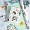 LeZakaa Sea Turtle Wrapping Paper Roll for Boys Girls Kids, Green Seaweed, Crabs, Starfish Underwater Ocean Reversible Design for Birthday Baby Shower, Jumbo Roll 30 inches x 32.8 Feet view 3