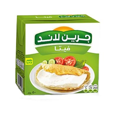 GREENLAND Feta White Cheese 500g (Pack of 2)
