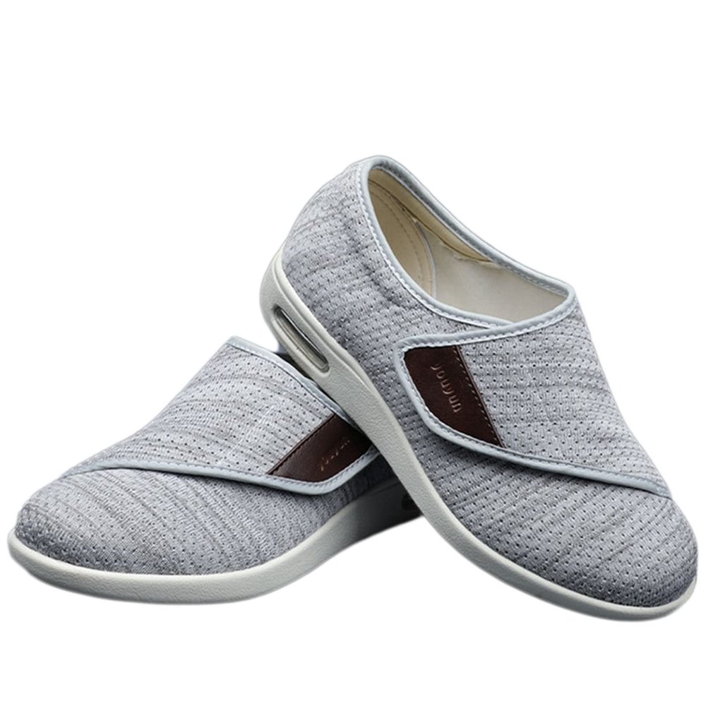 Dihou888 Women's Diabetic Shoes Lightweight EVA Base, Ventilation Channels, Extra Depth Comfort(White,12.5)