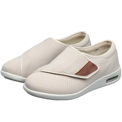 Dihou888 Women's Diabetic Shoes Stretchable Knit Fabric, Removable Orthotics, Pain Relief System(White,12)