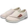 Dihou888 Women's Diabetic Shoes Stretchable Knit Fabric, Removable Orthotics, Pain Relief System(White,12) view 1