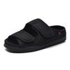 VEACAM Mens Womens Diabetic Shoes Lightweight Comfy Adjustable Dual-Straps Edema Swollen Feet Sandals Comfort Barefoot Slippers,Black,8.5 view 1