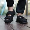 VEACAM Summer Orthopedic Diabetic Sandals Wide Width Adjustable Straps Sneakers Swollen Feet Lightweight & Breathable Mesh Walking Shoes,Black,5.5 view 2