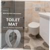 QUMIIRITY 1 Pair Washable Thicken Toilet Cover Versatile Flannel Toilet Mats for Bathroom Grey and Reusable Easy to Assemble for Comfort and view 4