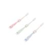 HOODANCOS 3pcs Cartoon Toothbrush Soft Bristles Wheat Straw Material Friendly Design Nordic Green for Gentle Oral Care view 1
