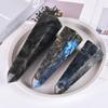 SMOHEAL Labradorite Large Crystal Tower Natural Healing Crystal Point Wand Obelisk for Reiki Meditation Crystal Grid Decoration 1-1.5 LBS view 4
