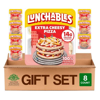 Salutem Vita Extra Cheesy Pizza Lunch Kit, 4.2 oz, Gift Set Pack of 8