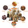 BCCSNNM 100Pcs Halloween Cellophane Treat Bags,Halloween Candy Bags with 100 Twist Ties,Snacks Cookies Gift Bag for Party Favors Supplies(8Designs) view 4