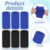 Classicseali 20PCS Finger Compression Sleeve For Swelling,Elastic Finger Sleeves for Arthritis, Outdoor Sports Arthritis Fingers Sleeve, for Basketball and Golf, Black, Blue view 3