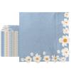 100 Pack Cocktail Napkins, Blue-White Flowers Beverage Napkins Tea Party Decorations, Drink Napkins Cocktail Napkins Disposable for Bar Birthday Hotel Restaurant Folded 5 x 5 Inches view 1