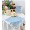 100 Pack Cocktail Napkins, Blue-White Flowers Beverage Napkins Tea Party Decorations, Drink Napkins Cocktail Napkins Disposable for Bar Birthday Hotel Restaurant Folded 5 x 5 Inches view 3
