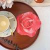 100 Pack Rose Flower Cocktail Napkins, 2-Ply Floral Paper Napkins Disposable Decoupage Luncheon Dinner Napkins for Tea Party Wedding Birthday Hotel Restaurant Folded 6.1 x 6.1 Inches view 2