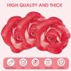 100 Pack Rose Flower Cocktail Napkins, 2-Ply Floral Paper Napkins Disposable Decoupage Luncheon Dinner Napkins for Tea Party Wedding Birthday Hotel Restaurant Folded 6.1 x 6.1 Inches view 4