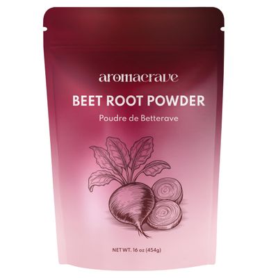 AROMACRAVE Beetroot Powder - 100% Pure, Non-GMO, High in Antioxidants & Natural Nitrates, Supports Circulation & Energy, 16oz (454g)