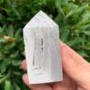 120g White Mexican Crazy Lace Agate Obelisk - Sacred Energy Tower with Hypnotic Patterns, Crystal Grid Amplifier & Luxury Altar Decor view 3