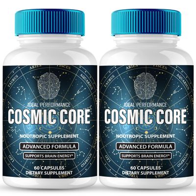 Cosmic Core Capsules, Official Cosmic Core Brain & Memory Supplement Pills, Advanced Nootropic Pills Brain Health Support, All Natural CosmicCore Cognitive Health & Function Reviews (2 Pack)