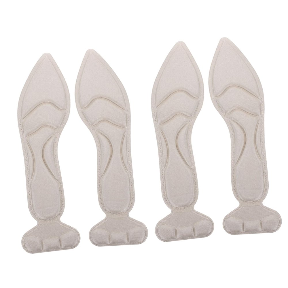 CATIEBYE 2 Pairs Massage Insoles for Comfortable Walking of Thickened Sponge Shoe Pads Breathable and Sweat Absorbent Design for High Heel Foot Relief Fit with Sizing Line