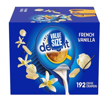Delight French Vanilla Coffee Creamer Singles, 192 Creamer Singles Included Great for Offices, Restaurants, Coffee, Bar, Gift and Homes