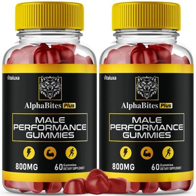 (2 Pack) Alpha Bites Gummies, Alphabites 7 in 1 Performance Blend Gummy Advanced Formula Vitamin Supplement, Alfa Bite Alfabites Maximum Strength Premium Support All Natural Ingredients (120 Ct)