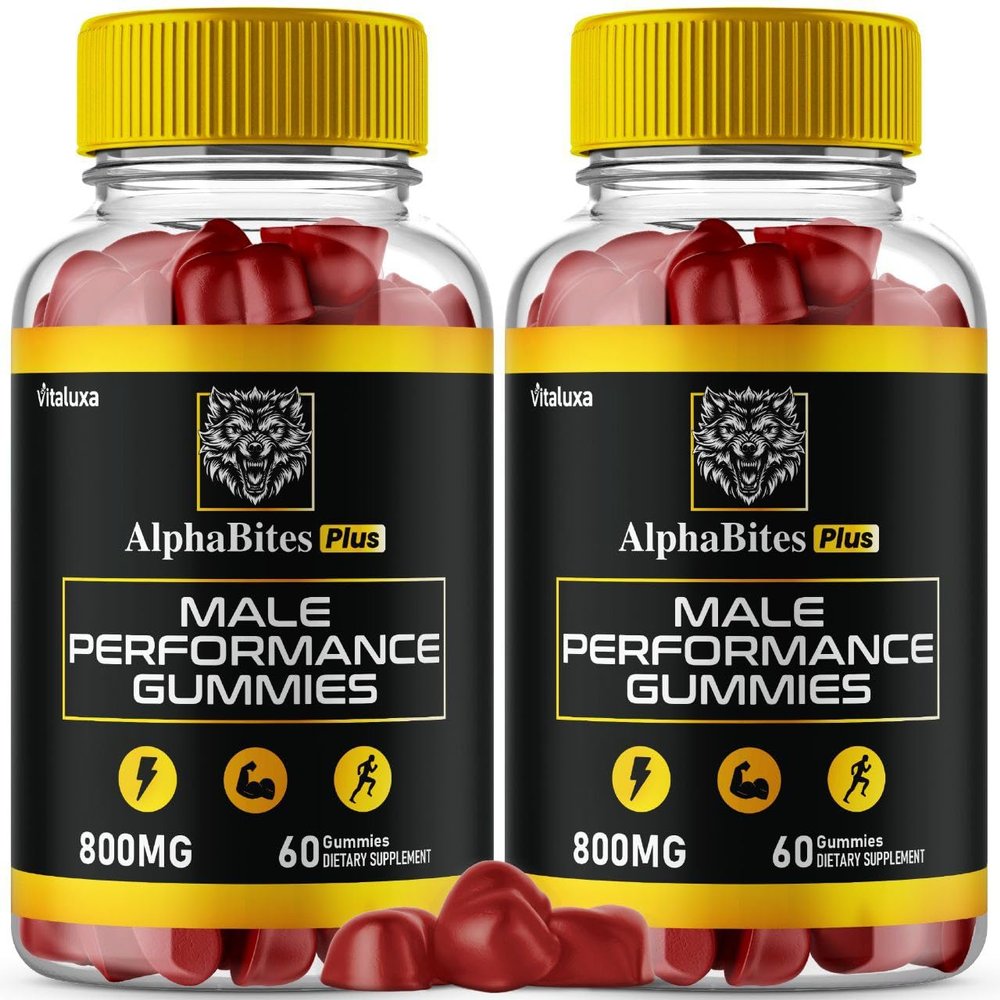 (2 Pack) Alpha Bites Gummies, Alphabites 7 in 1 Performance Blend Gummy Advanced Formula Vitamin Supplement, Alfa Bite Alfabites Maximum Strength Premium Support All Natural Ingredients (120 Ct)