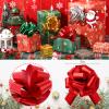 Poen 30 Pieces Christmas Pull Bows Gift Wrapping 5 Inch Large Ribbon Pull Bows for Holiday Gift Bag Box Basket Presents Birthday Wedding Xmas Wrap Accessory Decor view 3