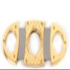 RUIXI Golden Checked Double Blades Stainless Steel Cigar Cutter view 3