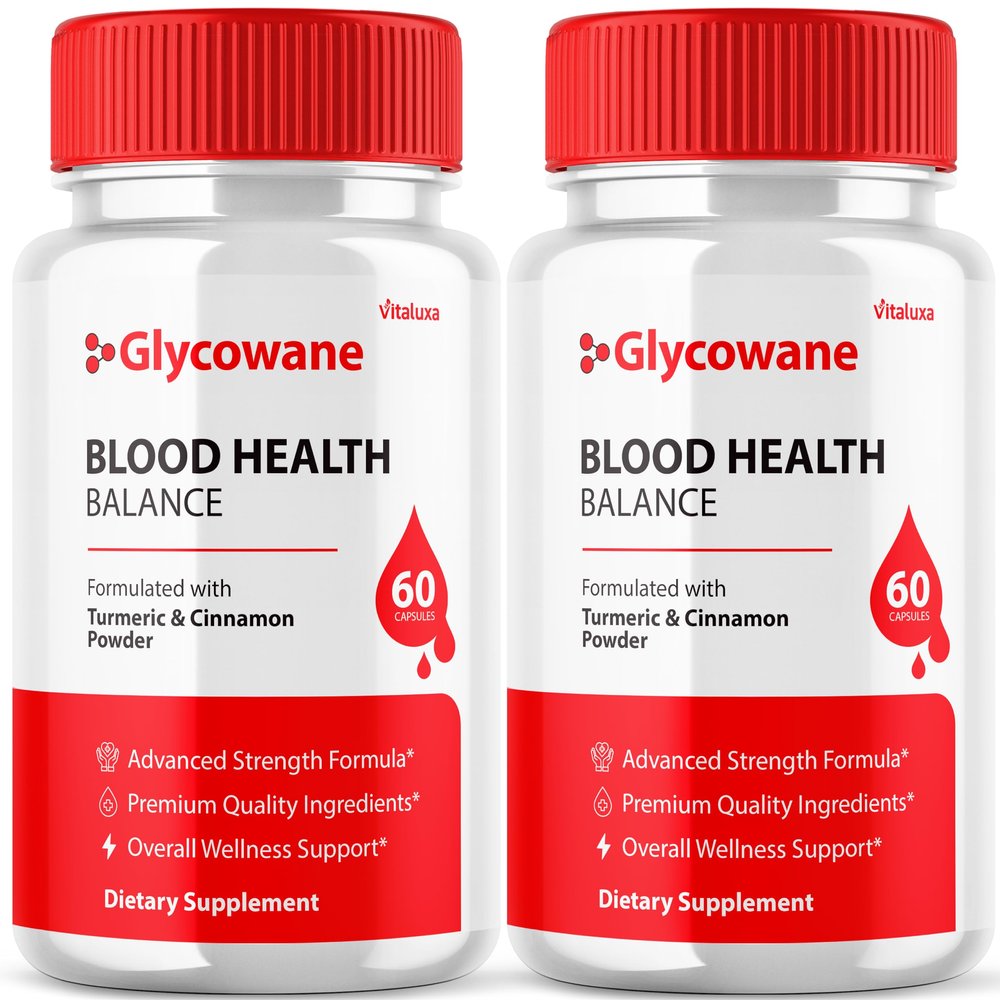 (2 Pack) Glycowan Capsules, Glycowane Advanced Blood Formula Supplement Pills, Glyco Wane Premium Blend Glycogen Maximum Strength All Natural Ingredients Healthy Circulation Wellness Support (120 Ct)