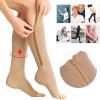 2pcs Zippered Compression Socks Support Knee High Stockings Elastic 20-30mmhg Open Toe Leg Support Stocking Compression Socks for Circulation for Running Sports Fitness Hiking view 3