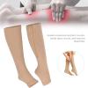 2pcs Zippered Compression Socks Support Knee High Stockings Elastic 20-30mmhg Open Toe Leg Support Stocking Compression Socks for Circulation for Running Sports Fitness Hiking view 4