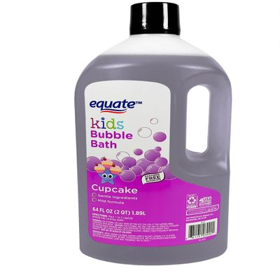 Equate Kids Bubble Bath, Cupcake Scent, Gentle Formula, 64 Fl Oz