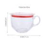 ELAYARD 1 Set Portable Oatmeal Cup with Lid Multi Purpose Breakfast Storage Mug for Home Use Glass Design for Tea Soda and Cocktails Stylish and Functional view 2