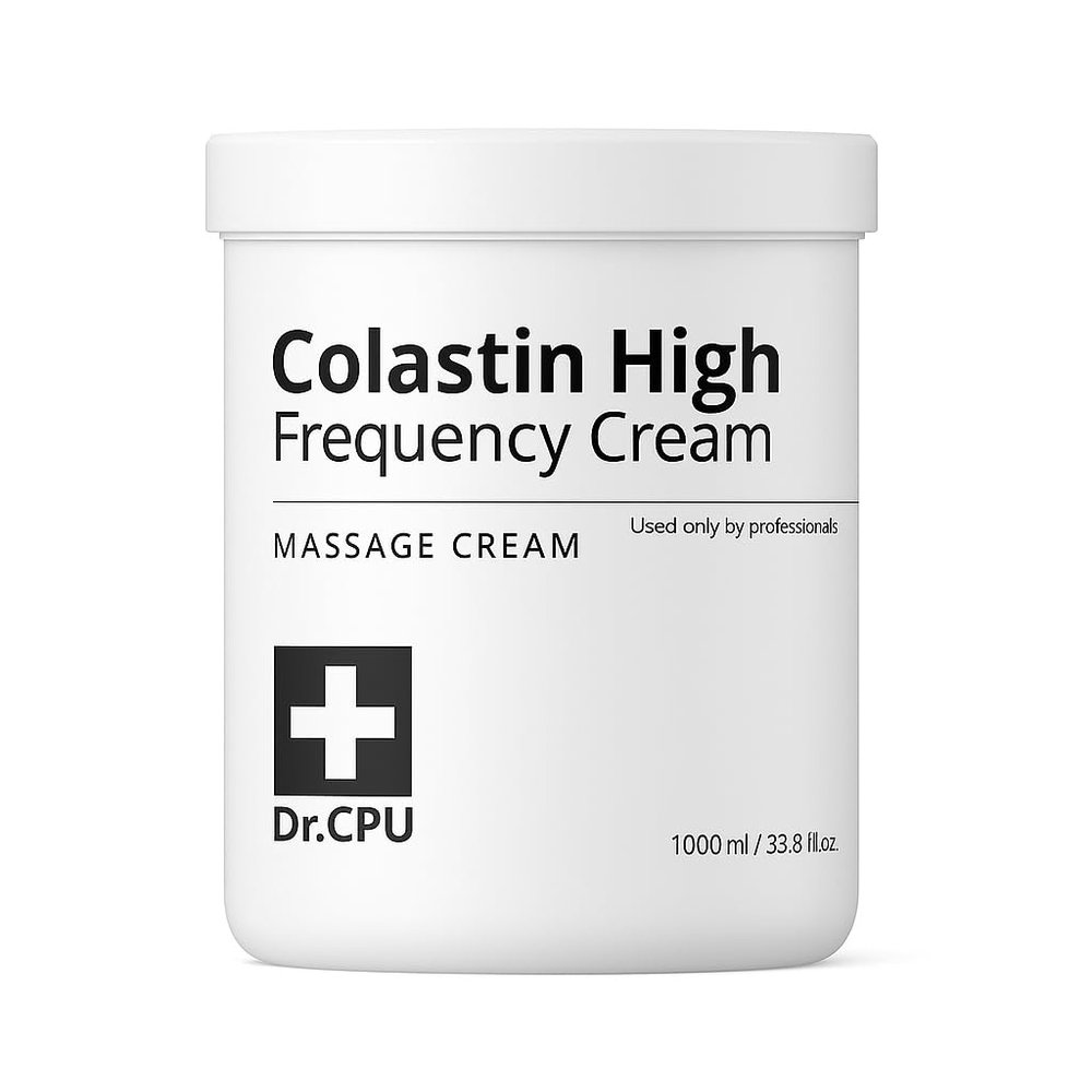 Dr. CPU Collastin High Frequency Cream 1000ml Professional RF Massage Cream for Face & Body with Collagen & Elastin Korean Spa-Grade Skincare