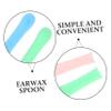 LRXIYODE 15pcs Replacement Ear Spoon Sleeves Visual Ear Wax Picker Covers for Gentle Cleaning Soft Design Blue Green Pink for Adults view 3