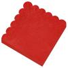 120 Pcs Red Scalloped Cocktail Napkins,2-Ply Red Disposable Beverage Party Napkins for Dinner Wedding Birthday Baby Shower view 1