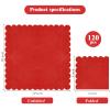 120 Pcs Red Scalloped Cocktail Napkins,2-Ply Red Disposable Beverage Party Napkins for Dinner Wedding Birthday Baby Shower view 2