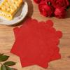 120 Pcs Red Scalloped Cocktail Napkins,2-Ply Red Disposable Beverage Party Napkins for Dinner Wedding Birthday Baby Shower view 3
