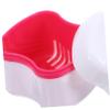 HOODANCOS Portable Retainer Care Kit Red Soaking Cup with Cleaner Brush for False Teeth Storage Lightweight Travel Friendly Design Sealed for Cleanliness and Easy Maintenance view 3