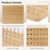 36-Hole Wooden Rehab Pegboard, Hand Therapy Tool with Three Iron Peg Sizes for Skill Training and Coordination Support view 2