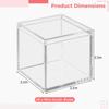 36 Clear Acrylic Mini Square Boxes, Storage & Display Organizers For, Jewelry, Snacks, And Small Items view 2
